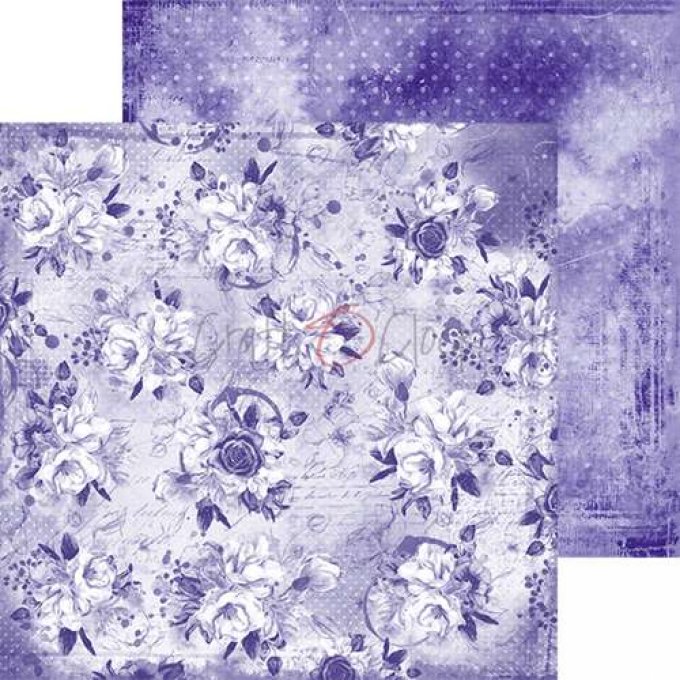 Ensemble de 24 feuilles, 20x20cm, collection : Lavender mood - Craft O Clock