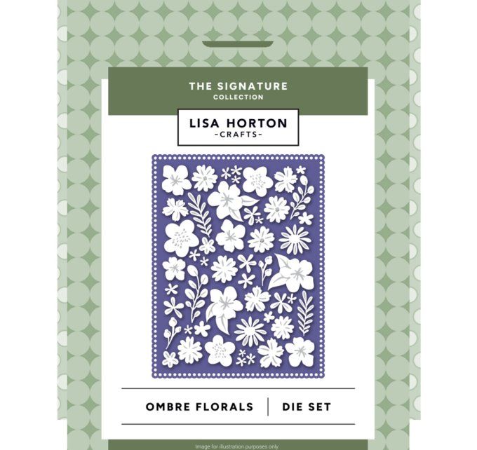 1 Die/matrice de découpe, Fond - The studio collection, Lisa Horton, Ombre Florals