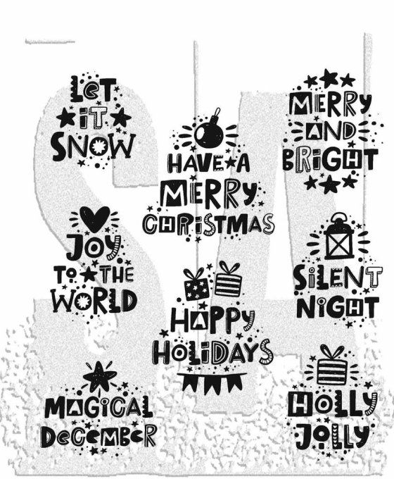 Tampons cling/caoutchouc - Stampers anonymous, Holiday whatnots