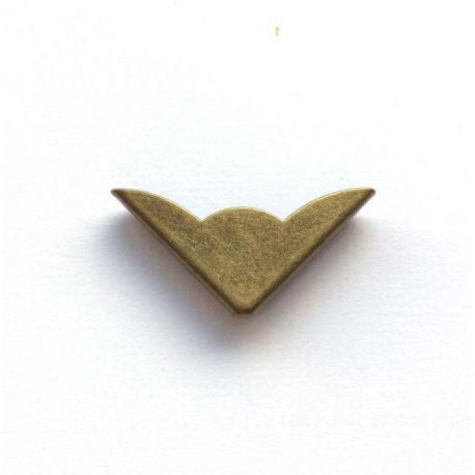 Coins pour album/cahier - embellissement scrapbooking - métal couleur bronze