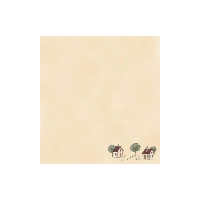 Ensemble de 6 feuilles motif recto verso, 30.5x32cm - El mundo de Valentina