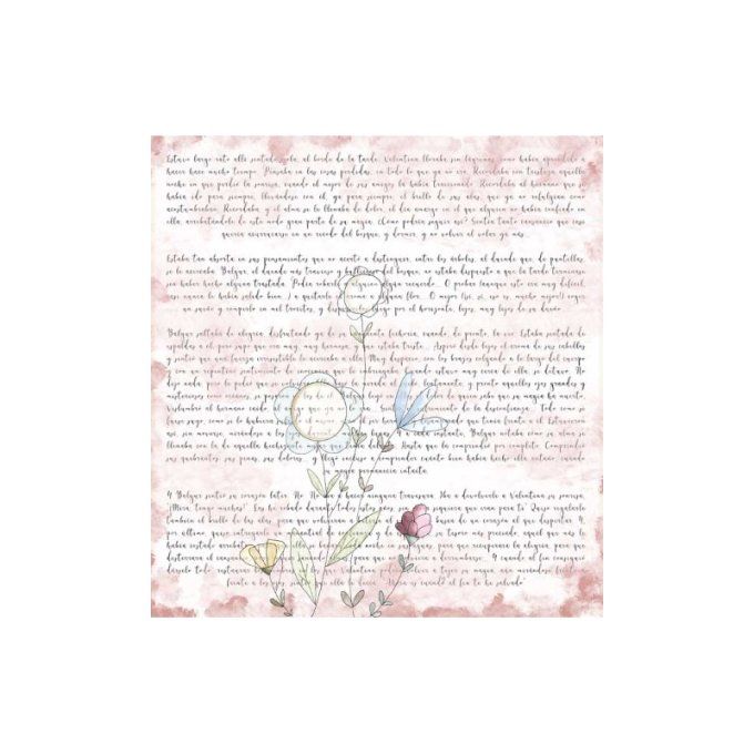 Ensemble de 6 feuilles motif recto verso, 30.5x32cm - El mundo de Valentina