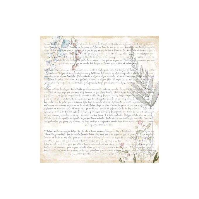 Ensemble de 6 feuilles motif recto verso, 30.5x32cm - El mundo de Valentina