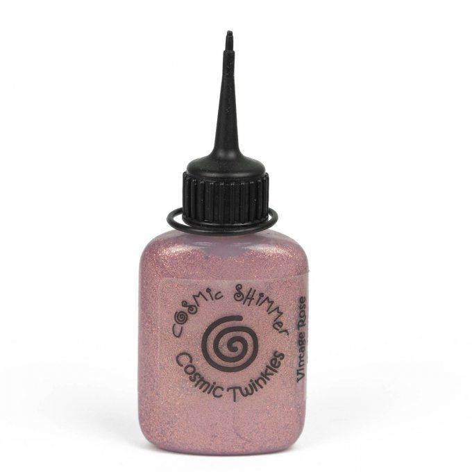 Cosmic Shimmer, Cosmic Twinkles, couleur : vintage rose, 30ml