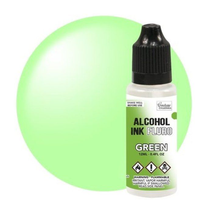 Couture creations, Encre à alcool, Fluro green - 12ml