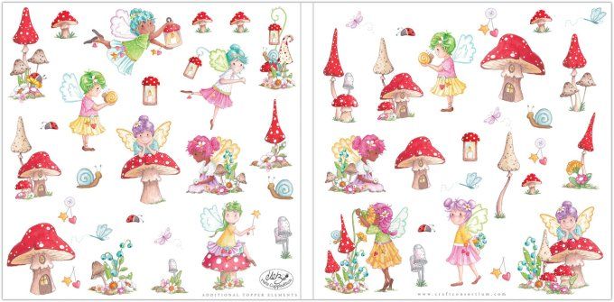 Collection Fairy wishes - Craft consortium - Format 30x30cm - 40 feuilles, 200gsm