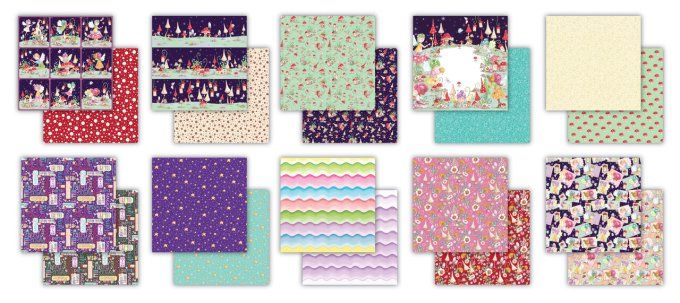 Collection Fairy wishes - Craft consortium - Format 30x30cm - 40 feuilles, 200gsm