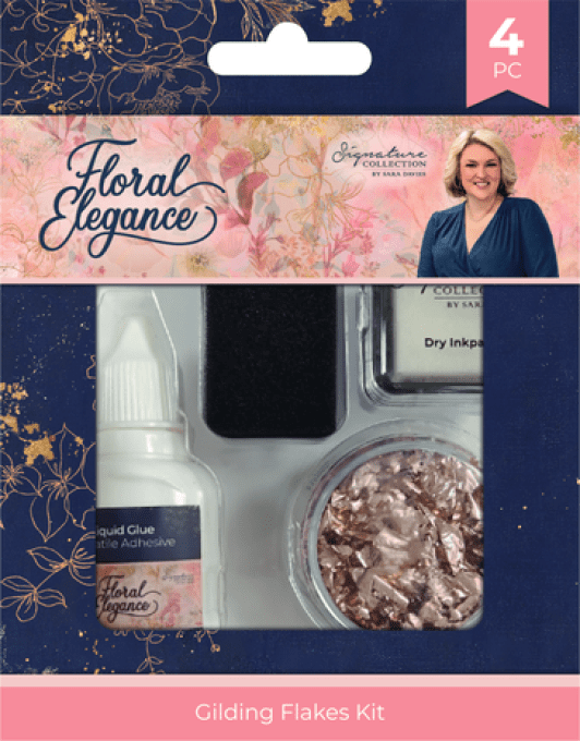 Floral Elegance, Gilding Flakes Kit - Signature collection, Crafter's companion