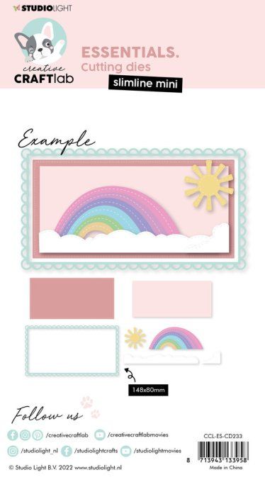 Dies - Studio light, creative craftlab - - Slimline mini rainbow