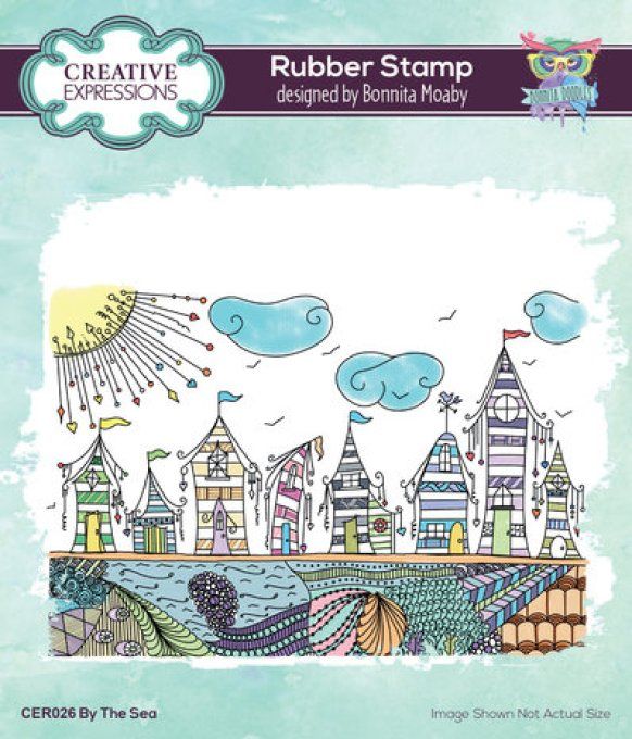 Tampon cling/caoutchouc - Creative expressions - By the sea - Dimension : 14.x10cm environ