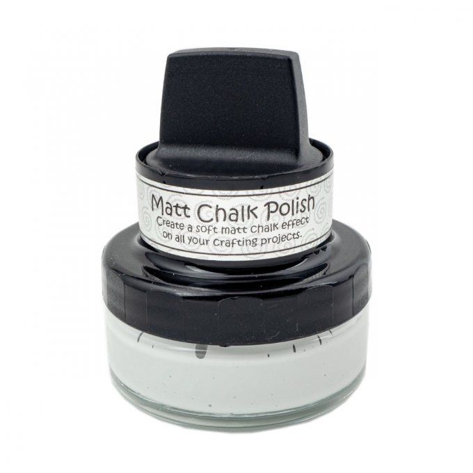 Cosmic shimmer, Chalk gilding polish : Pale gray - gamme Chalk mat