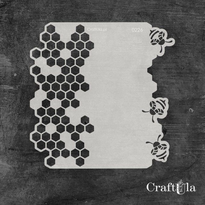 Pochoir - Bees - Dimension : 16x15cm environ