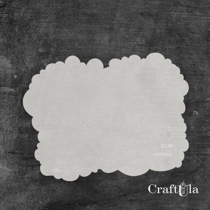 Pochoir - Nuages - Dimension : 12x16cm environ