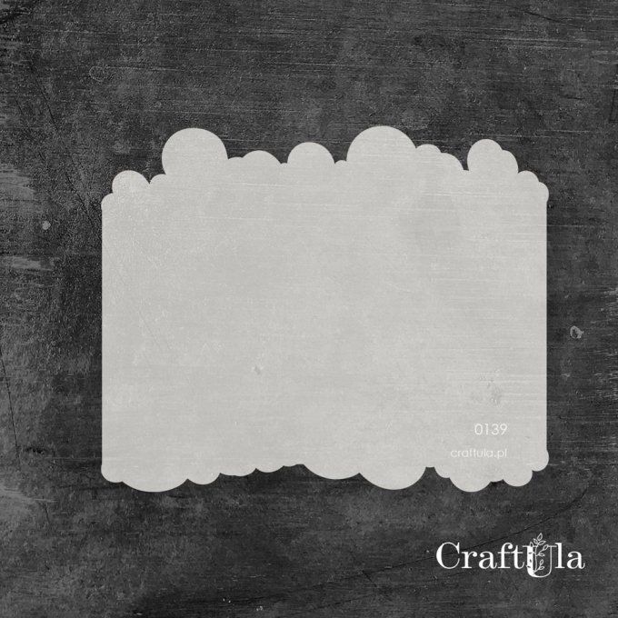 Pochoir - Nuages - Dimension : 12x15cm environ