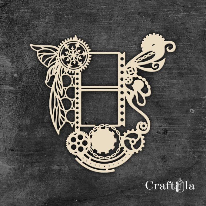  Chipboard - Cadre - Dimensions 11x11cm environ