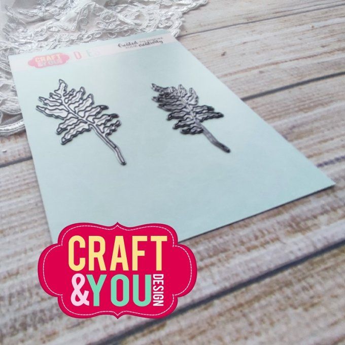 2 Dies/matrices de découpe, feuillage, Craft & You