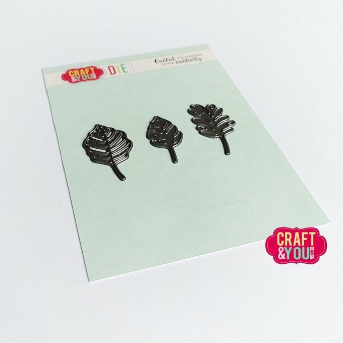 3 Dies/matrices de découpe, feuillages 