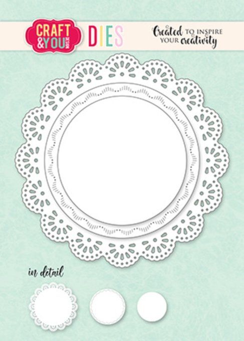 3 Dies/matrices de découpe, Doily, Craft & You