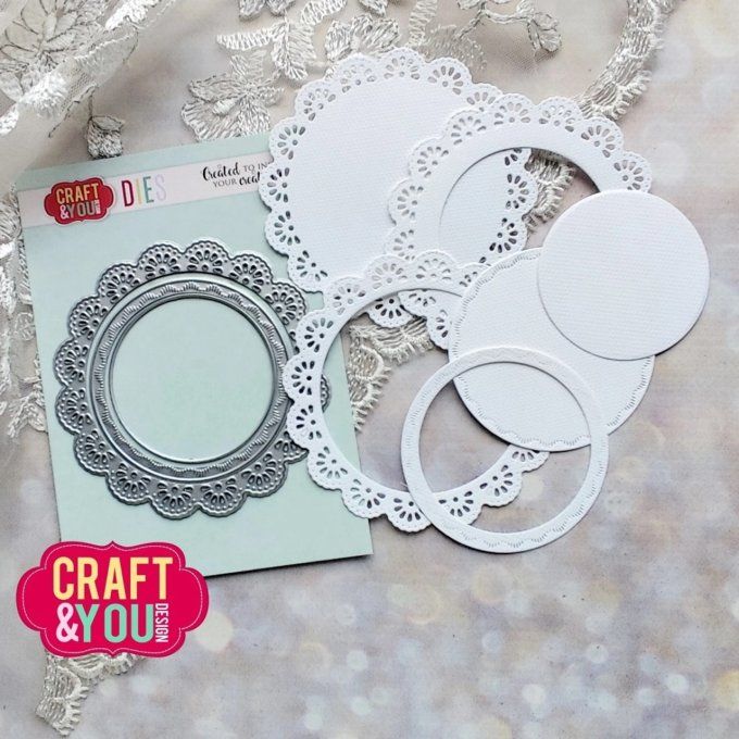 3 Dies/matrices de découpe, Doily, Craft & You