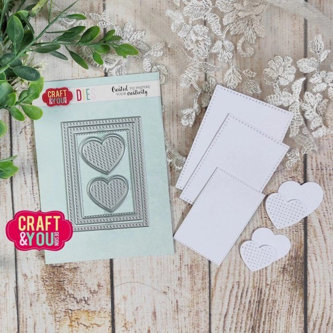 7 Dies/matrices de découpe, ATC Decorative Stiches 