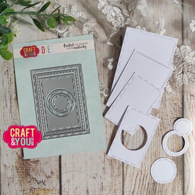 5 Dies/matrices de découpe, ATC Decorative Stiches