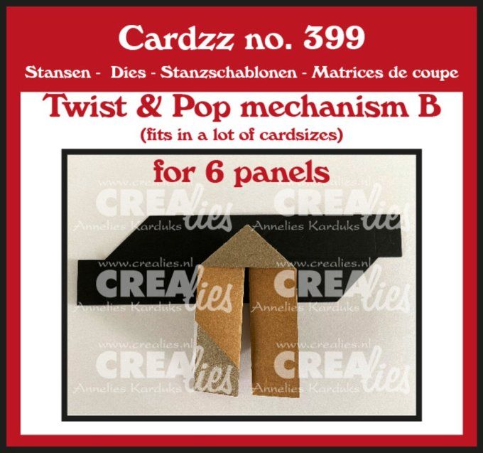 Die/matrice de découpe, Crealies - Twist & Pop mechanism (B)