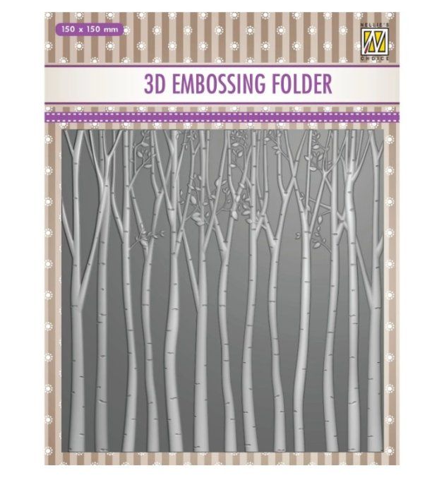 Classeur d'embossage, 3d - Nellie choice - Trees