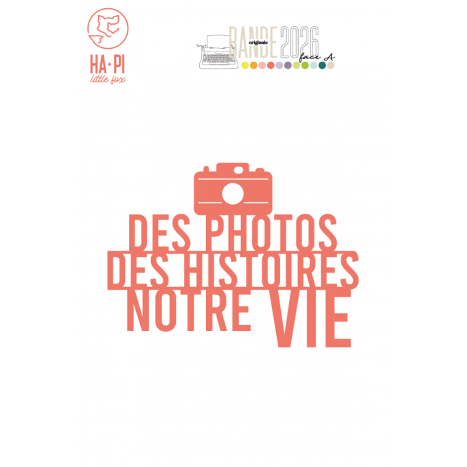 HA PI little fox - des photos des histoires notre vie - 8x6cm environ