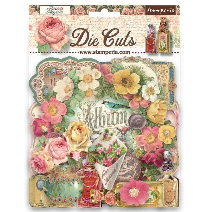 Die-cuts, collection : Rose Garden- Stamperia  