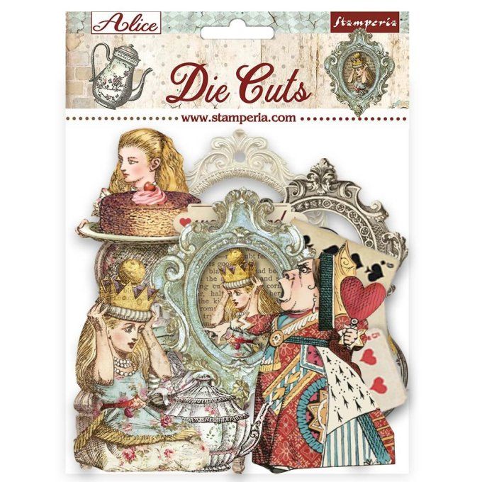 Die-cuts, collection : Alice - Stamperia