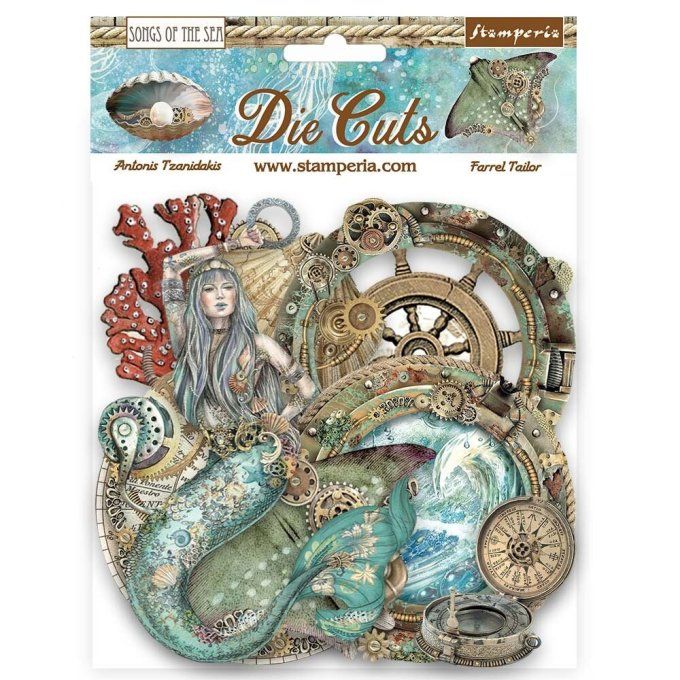 Die-cuts, collection : Songs of the sea - Stamperia