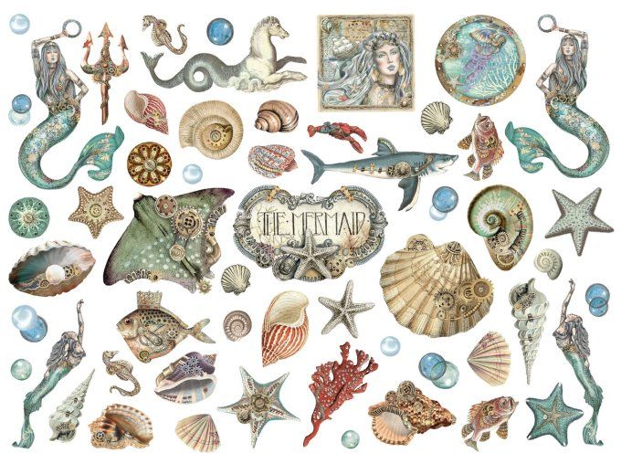 Die-cuts, collection : Songs of the sea - Stamperia