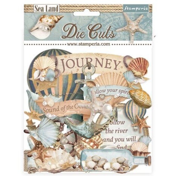Die-cuts, collection : Sea Land - Stamperia