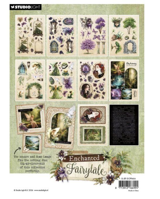 StudioLight, format A5, collection : Enchanted fairy tale - Die-cuts