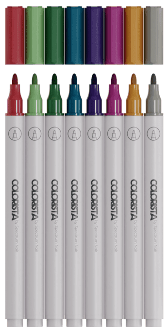 8 Paint markers - Colorista by spectrum noir - Decorative metallics