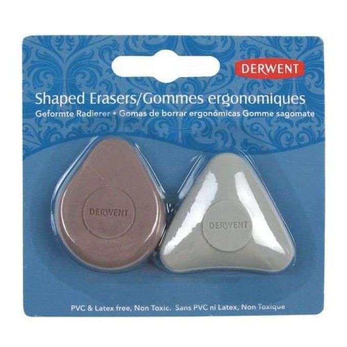 2 gommes ergonomiques Derwent