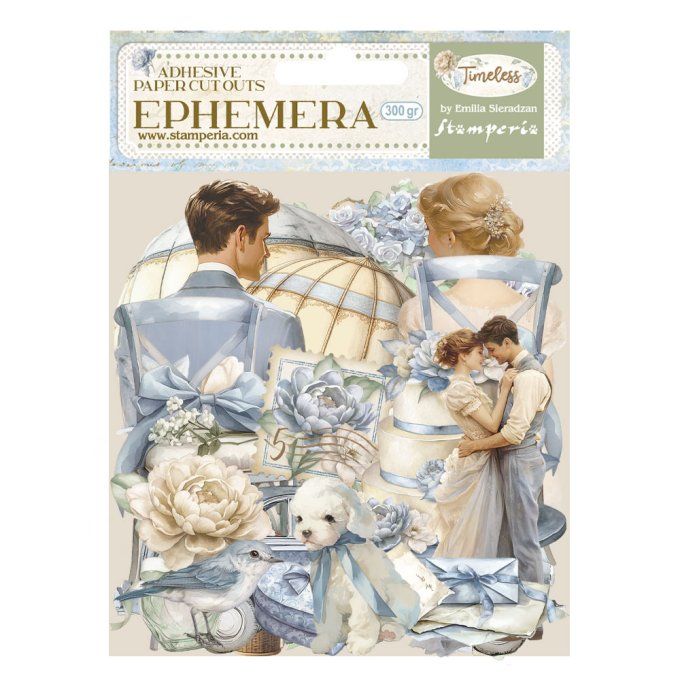 Stamperia, Die-cuts autocollants, collection : Timeless