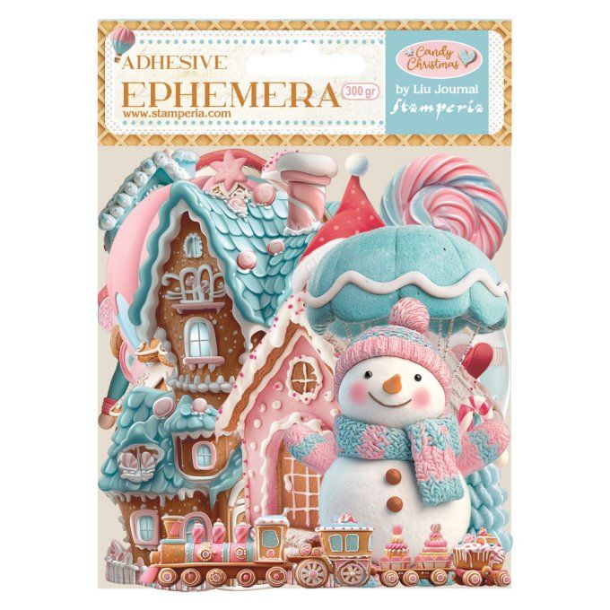 Stamperia, Die-cuts autocollants, collection : Candy christmas