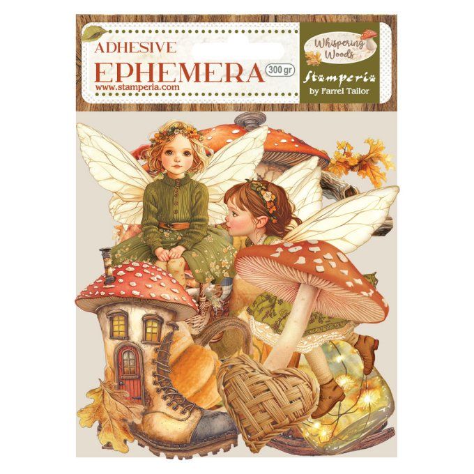 Stamperia, Die-cuts autocollants, collection : Whispering woods
