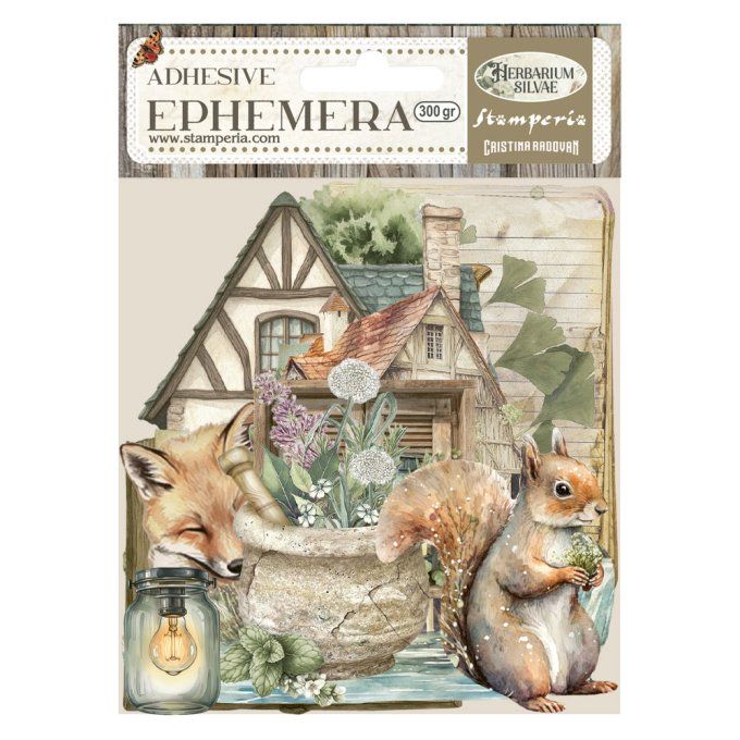 Stamperia, Die-cuts autocollants, collection : Herbarium Silvae