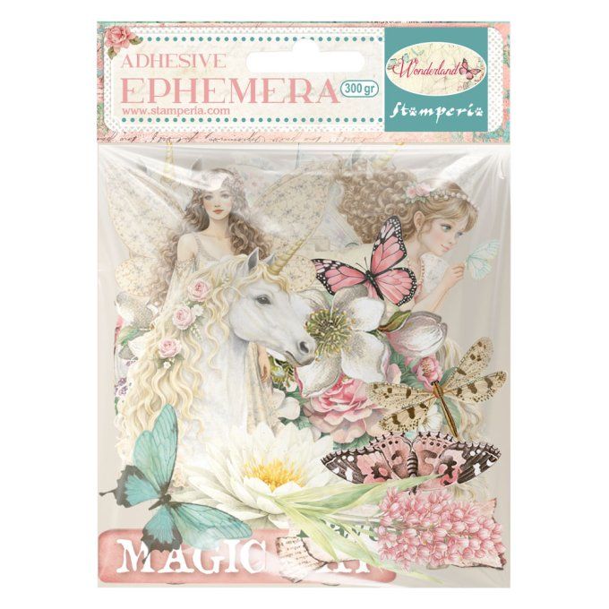 Stamperia, Die-cuts autocollants, Ephemera, collection : Wonderland
