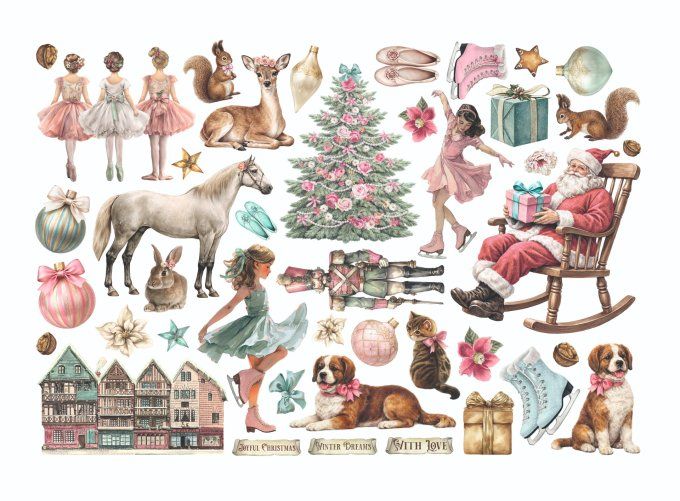 Stamperia, Die-cuts, Ephemera, collection : Winter Magic