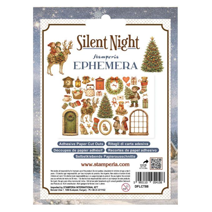 Stamperia, Die-cuts, Ephemera, collection : Silent night