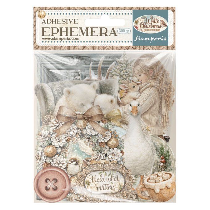 Stamperia, Die-cuts, Ephemera, collection : White christmas
