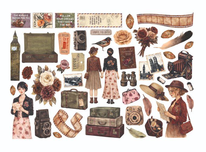 Stamperia, Die-cuts, collection : Our way