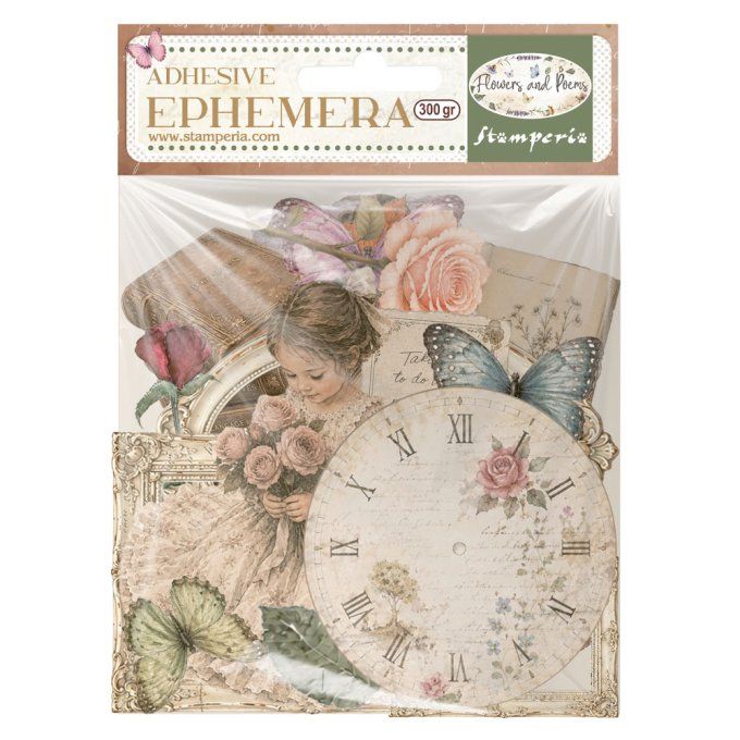 Stamperia, Die-cuts, collection : Flowers and Poems