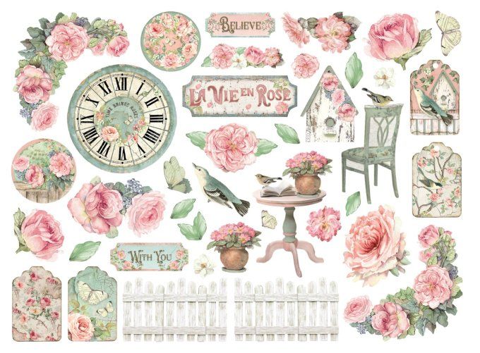Die-cuts, collection : House of roses