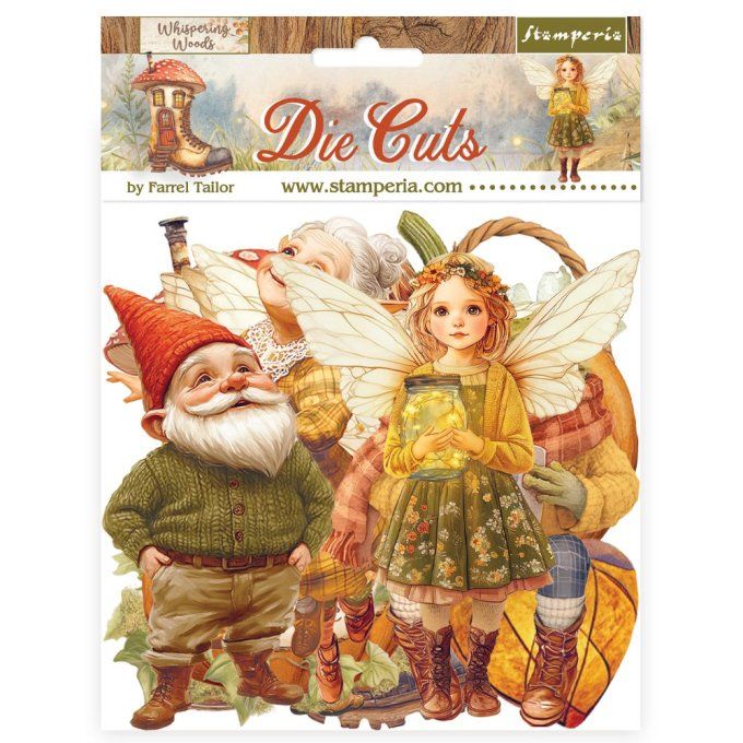 Stamperia - Die-cuts, collection : Whispering woods