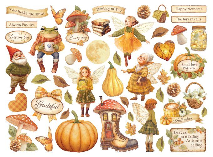 Stamperia - Die-cuts, collection : Whispering woods