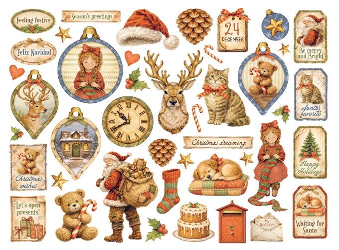 Die-cuts cartonnés, collection : Silent night